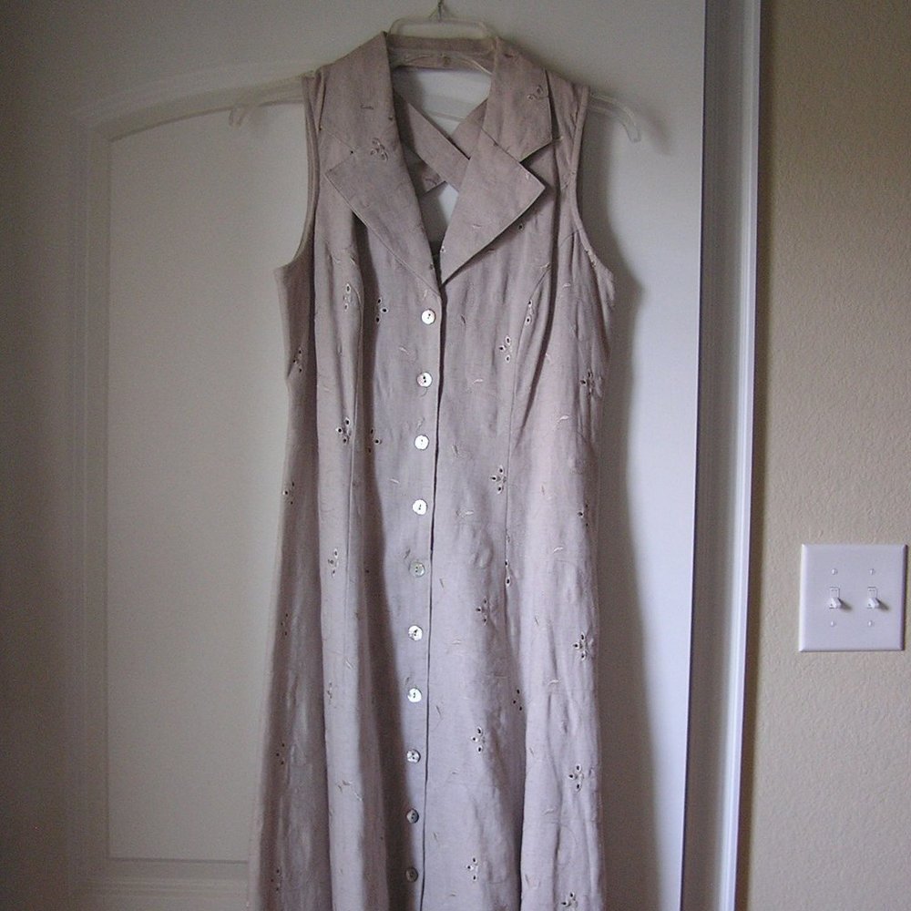 Dressbarn summer linen dress, size 6
